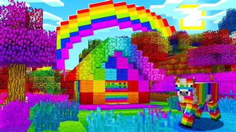 How To Make A Rainbow Minecraft World In Pocket Edition Youtube