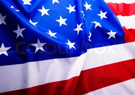 American Flag Bright Colorful Tone Stock Image Colourbox