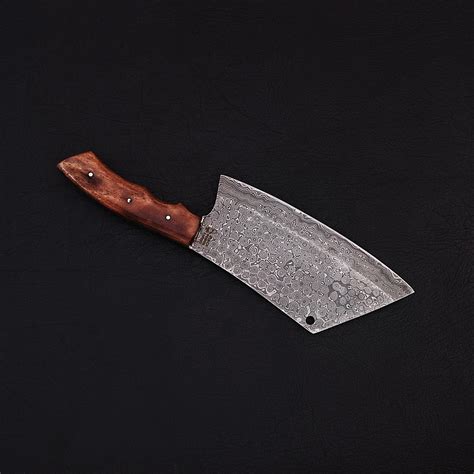 Damascus Cleaver Knife 9115 Black Forge Knives Touch Of Modern