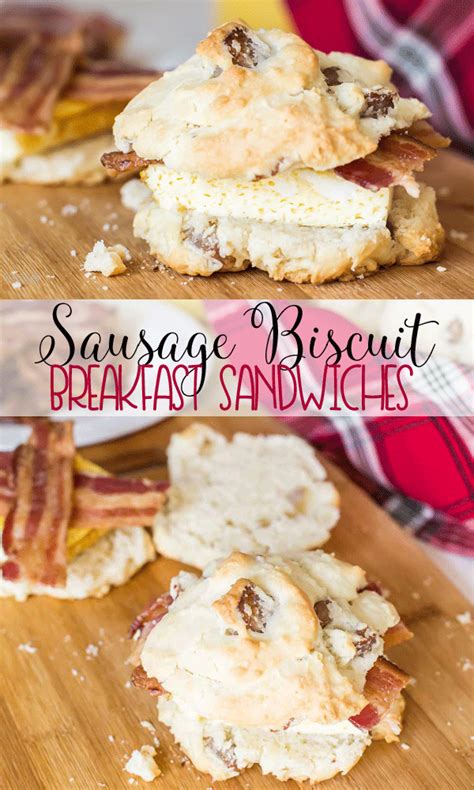 Sausage Biscuit Breakfast Sandwiches Breakfast Biscuits Breakfast