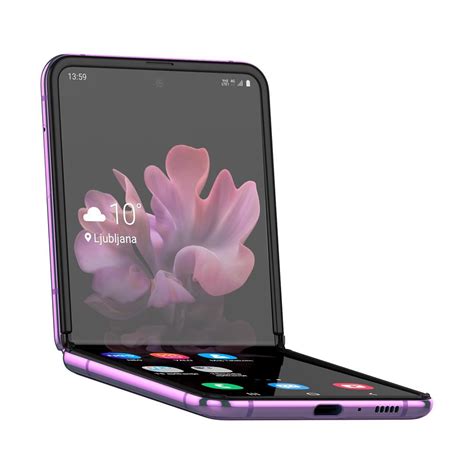 The device is shown in four colors in the leaked material: SAMSUNG GALAXY Z FLIP PURPLE | primo