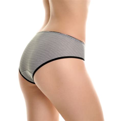 Units Of Angelina Cotton Hiphuggers Panties With Pinstripe Print