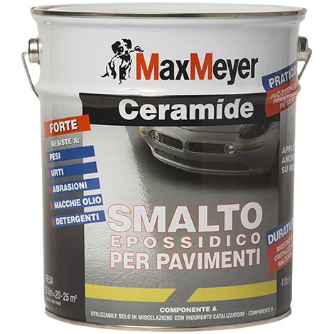 È composto da calce idrata, cemento bianco, inerti accuratamente selezionati e modificanti reologici per garantire ottima lavorabilità. Ceramide Smalto - Vernice per Cemento - MaxMeyer.it