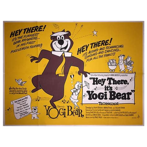 Hey There Its Yogi Bear 1964 Poster For Sale At 1stdibs