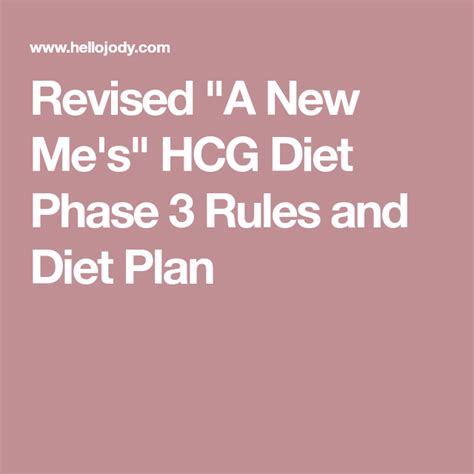Hcg Maintenance Phase 3 Rules And Food List With Images Hcg Diet