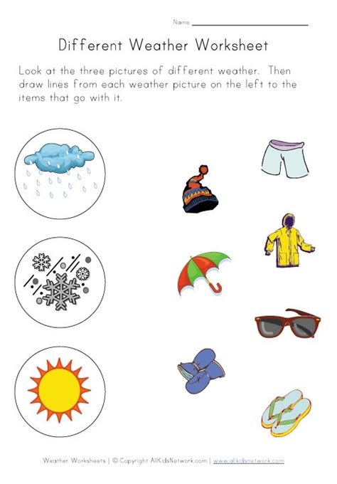 weather worksheet | Weather worksheets, Preschool weather, Worksheets