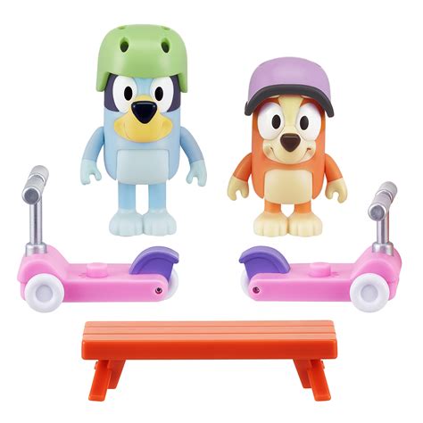 Bluey Scooter Time Vehicle Bluey And Bingo Articulated Figures