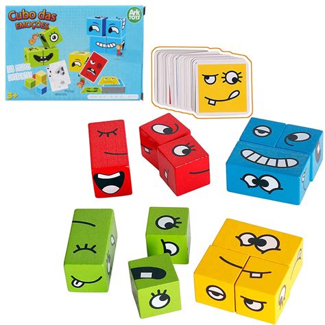 Jogo Cubo Das Emocoes Com 16 Cubos 54 Cartas Na Caixa Cod554 Shopee