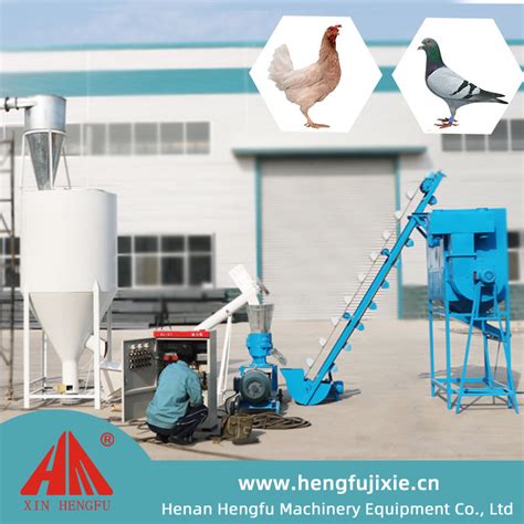 Most Popular Small Feed Mill Plant 500 1000kgh Chicken Feed Production