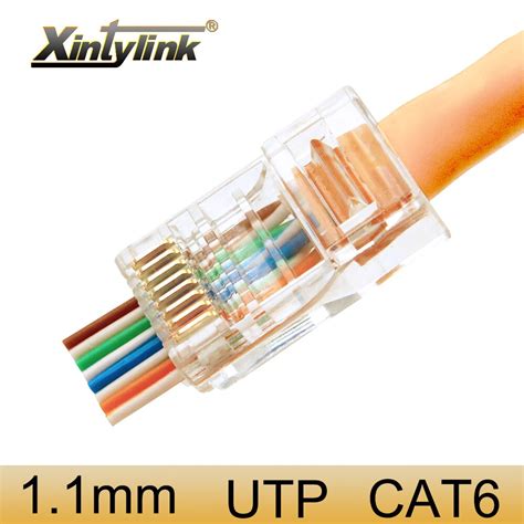 A full range of cat 6a and speciality plugs is available, please consult factory with your requirement. xintylink EZ rj45 connector ethernet cable plug cat6 network 8P8C gold plated unshielded modular ...