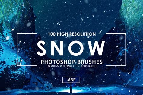 100 Snow Photoshop Brushes By Artistmef Thehungryjpeg
