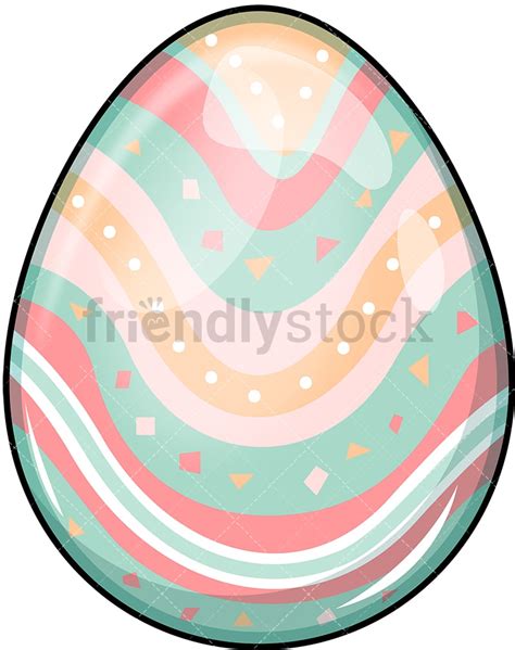 Painted Easter Egg Cartoon Vector Clipart Friendlystock
