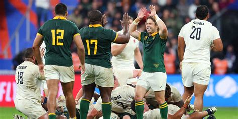 Coupe du monde de rugby l Afrique du Sud arrache la victoire face à l