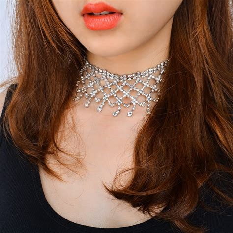 Aliexpress Com Buy Charms Crystal Choker Necklace For Women Statement