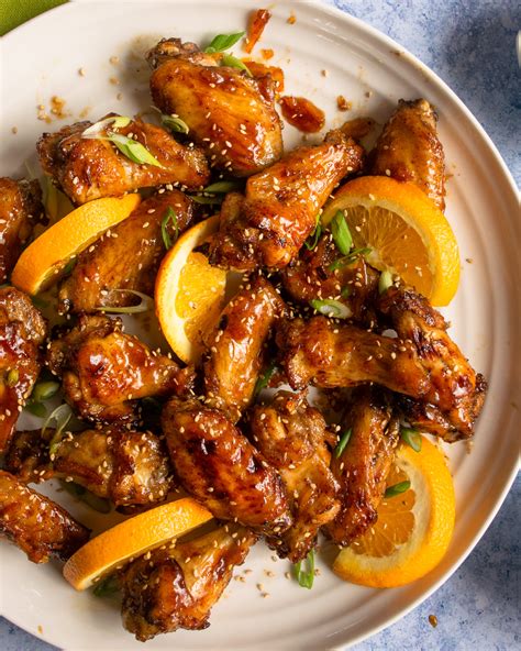 chicken sesame wings orange air fryer recipe chef bluejeanchef jean recipes fried these sauce sweet tangy might favorite wing oven