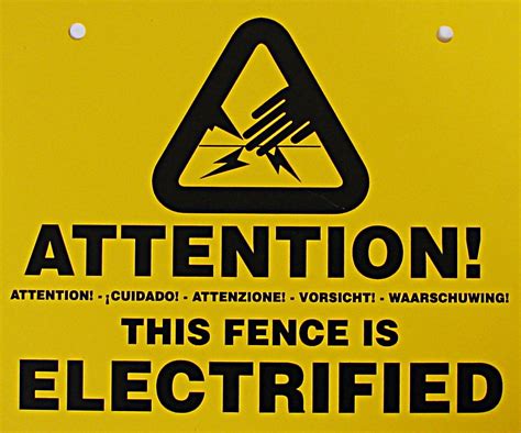 Warning Signs Electric Fencing Electrified Netting Electric Fence