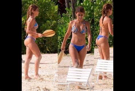 Esposa de Lionel Messi causa impacto en redes con fotos en bikini Fotogalería Deportes