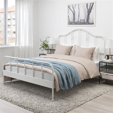 Maybe you would like to learn more about one of these? SAGSTUA Bed frame, white, Luröy, Queen - IKEA | Bed frame ...