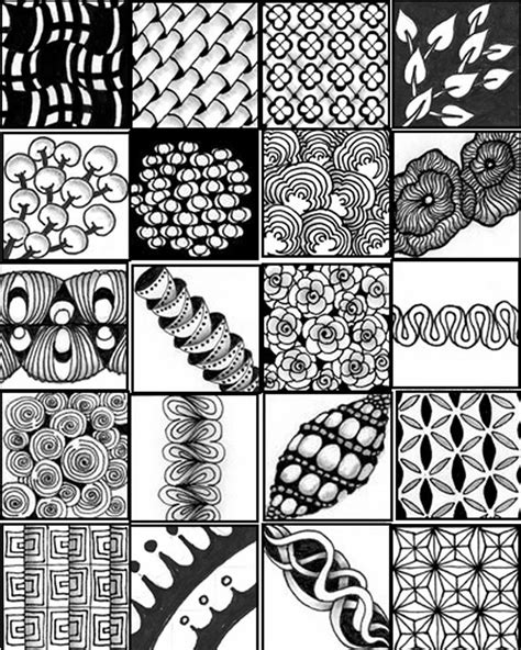 There are some forms of art that are better at offering our minds a bit more focus and relief from negative thoughts than others. Go Craft Something: ZENTANGLE PATTERN SHEETS (With images ...