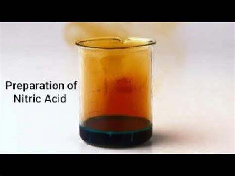 Preparation Of Nitric Acid Hno Without Distillation Youtube