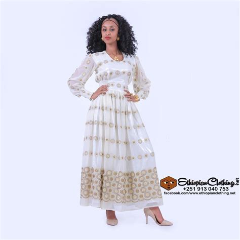 Adoni Habesha Chiffon Dress Chiffon Dress