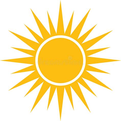 Sun Vector Icon Stock Vector Illustration Of Drawing 86798685