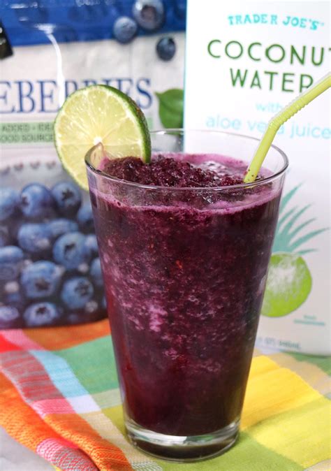 Sometimes referred to as mother nature's sports drink, source coconut water can be used as an aid for hangovers, acne, and high blood pressure. Blueberry Coconut Water Slush | Recipe | Coconut water drinks, Coconut water smoothie, Coconut water