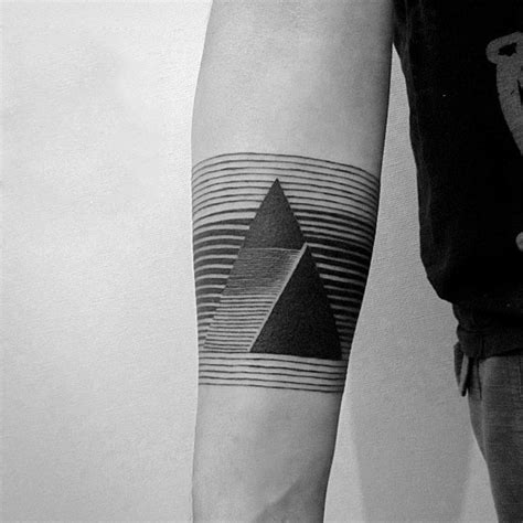 Two Black Lines Leg Tattoo Meaning 75 Line Tattoos For Men Minimal