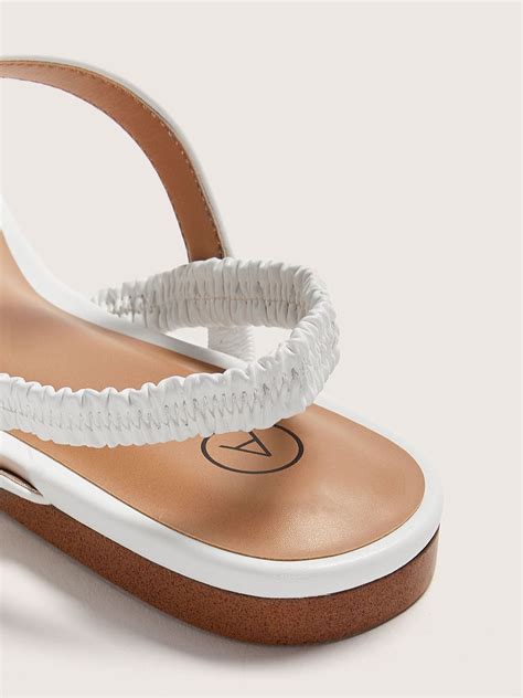 Wide Elastic Strap Flat Sandal Addition Elle Penningtons