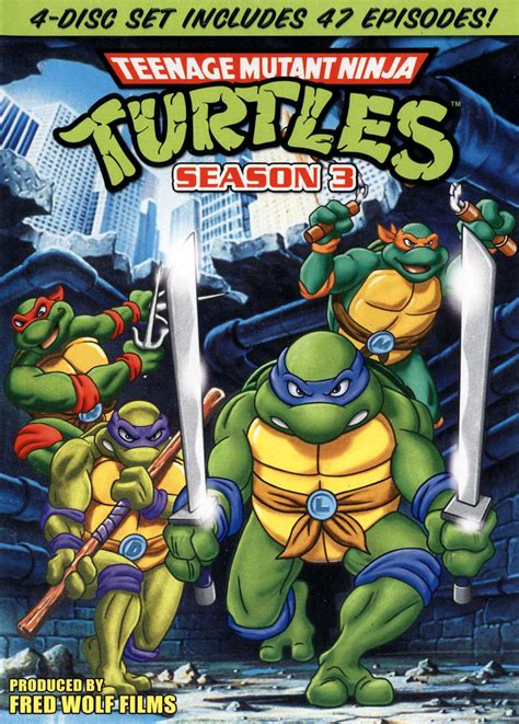 Best Buy Teenage Mutant Ninja Turtles Season 3 4 Discs Dvd