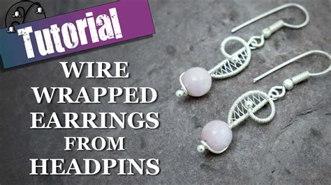 Wire Wrapped Earrings Using Headpins Youtube