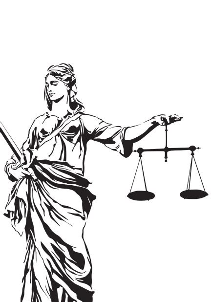 Lady Of Justice Colouring Pages Sketch Coloring Page