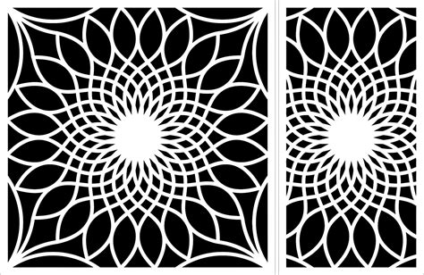 Decorative Motifs Sunflower File Cdr And Dxf Free Vector Download For