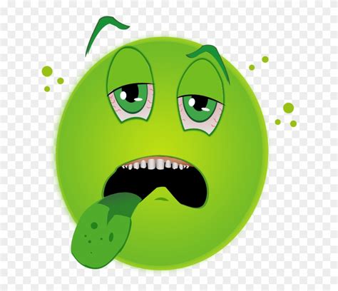 Green Face Sick Emoji Clipart 63463 Pinclipart