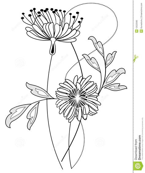 Die blasen werden jedoch mit der. Blumenaufbau vektor abbildung. Illustration von motiv ...