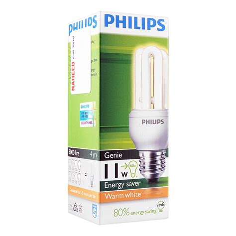 Order Philips Genie Energy Saver Bulb W E Cap Warm White Online