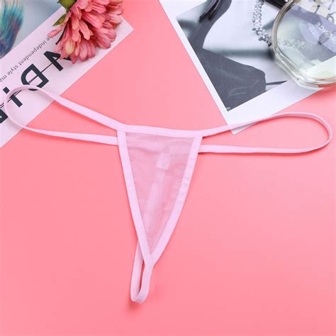 Mens Lingerie Mesh Sheer Micro G String Bikini Underwear T Back Briefs Thongs Ebay