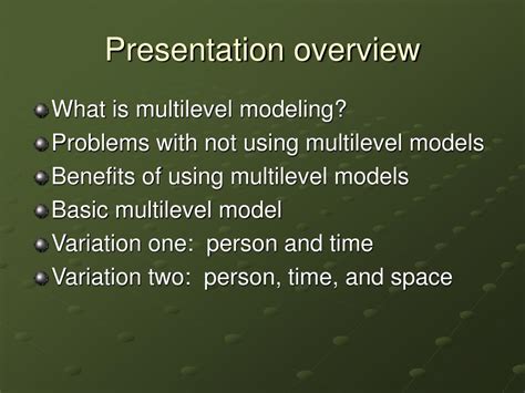 Ppt Multilevel Modeling Powerpoint Presentation Free Download Id