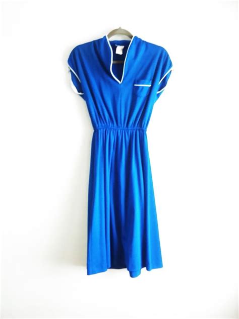 By Julescristenvintage On Etsy Casual Day Dresses Royal Blue Midi