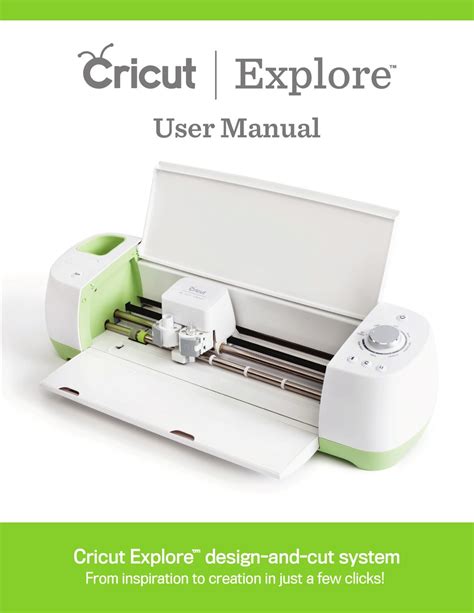 Cricut Explore User Manual Pdf Download Manualslib