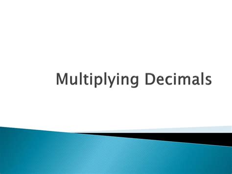 Ppt Multiplying Decimals Powerpoint Presentation Free Download Id