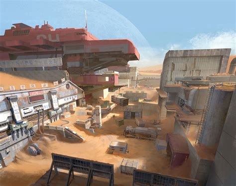Artstation Desert Base Rt Sci Fi Environment Sci Fi City Sci