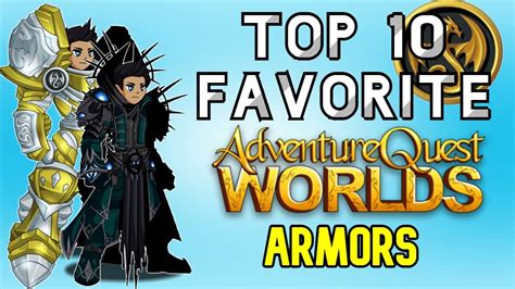Aqw Top 10 Favorite Armors Youtube