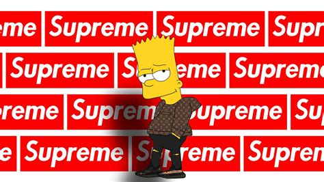 2 Bart Simpson Supreme Wallpapers Top Free 2 Bart Simpson Supreme Backgrounds Wallpaperaccess