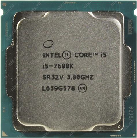 Процессор Intel Core I5 7 го поколения Core I5 7600k Processor Oem