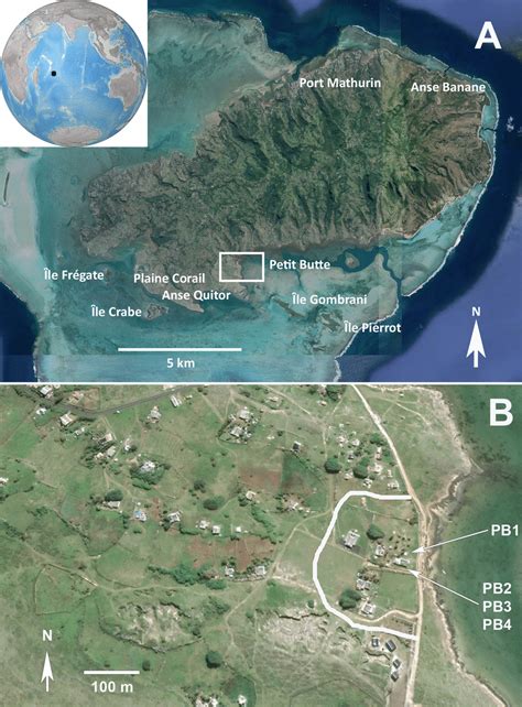 A Map Of Rodrigues Island With Place Names Mentioned In The Text A