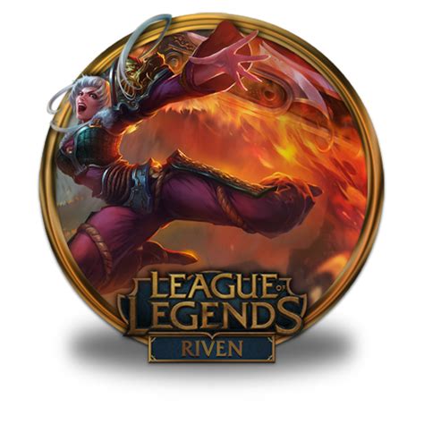 Riven Dragonblade Icon League Of Legends Gold Border Iconset Fazie69