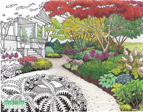 How To Draw Plants For Landscape Design