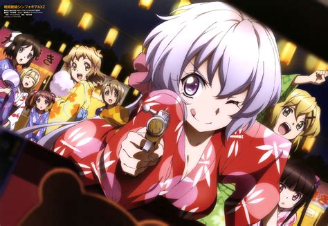 Ukimura Haruna Senki Zesshou Symphogear Senki Zesshou Symphogear Axz Akatsuki Kirika Andou