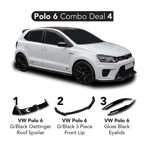 Polo 6 Combo Deal 4 Polo 6 Roof Spoiler Front Lip And Eyelids Spares